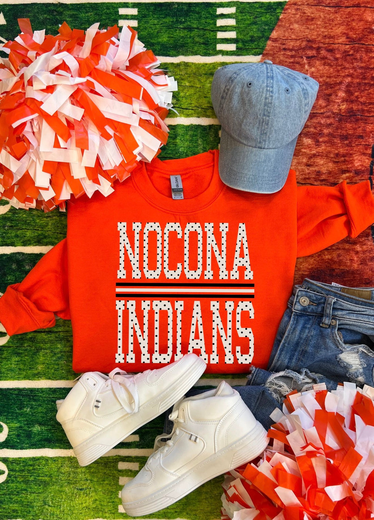 PREORDER | Nocona Indians Polka Line Sweatshirt
