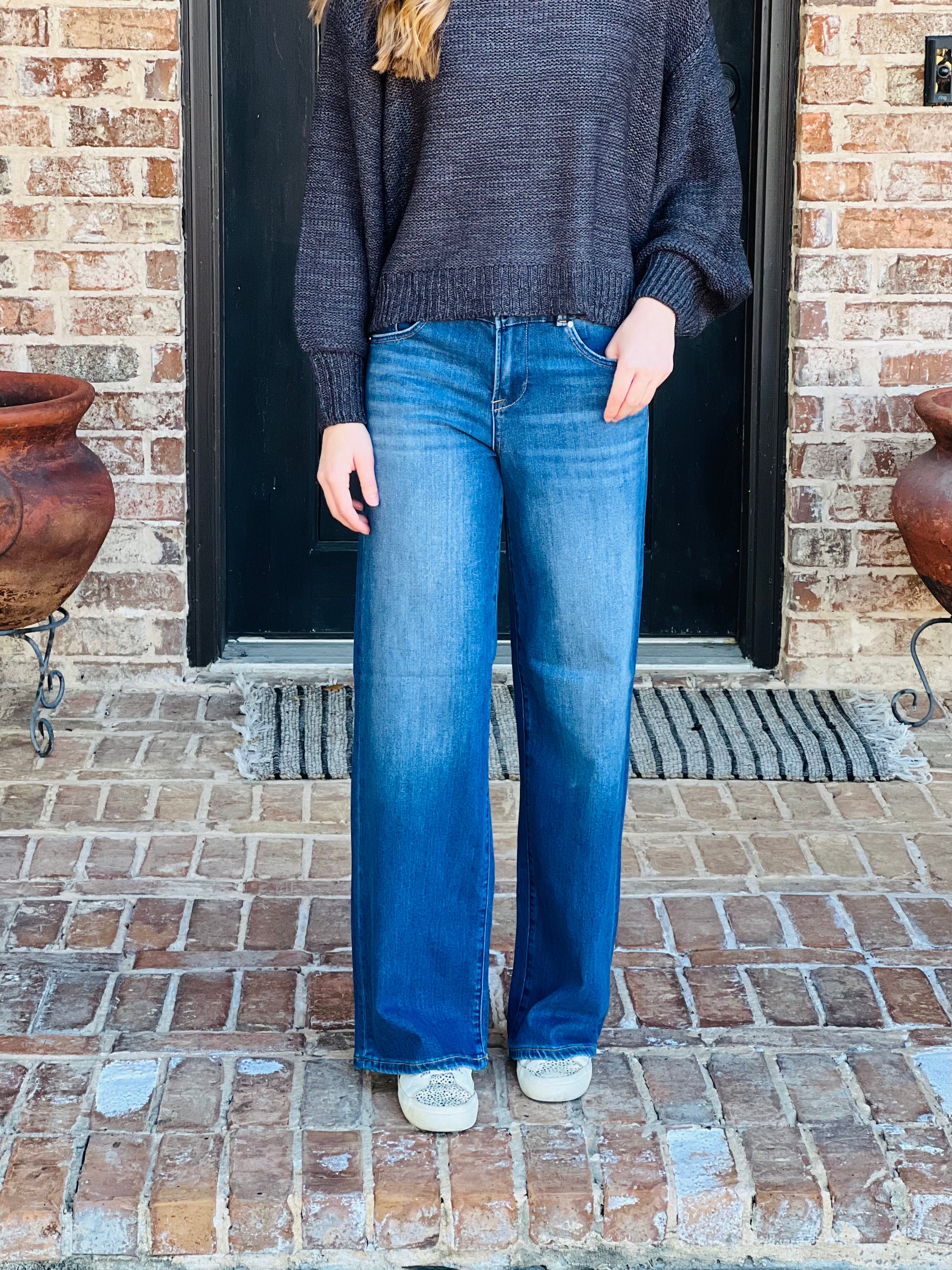Risen | Dark Slouch Baggy Jeans