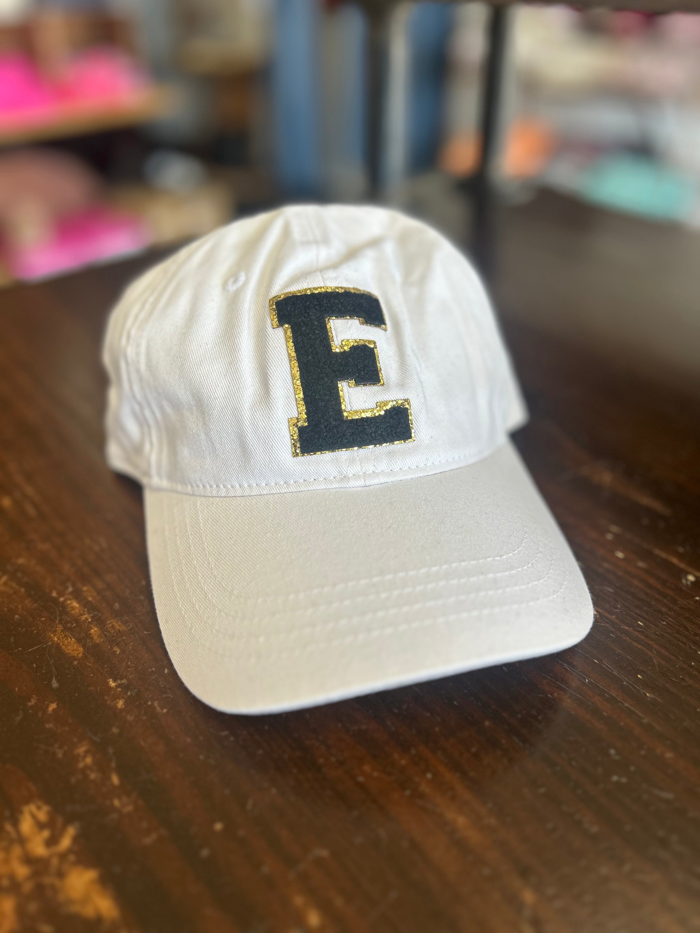 Varsity E Chenille Patch Hat