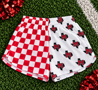 REORDER | Muenster Checkered Split Shorts **ETA 4-6weeks