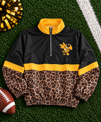 REORDER | Gold Hornets Leopard Scuba Pullover **ETA 4-6weeks