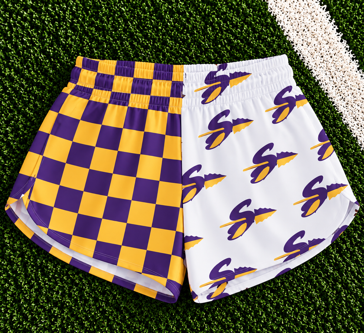 REORDER | Sanger Checkered Split Shorts **ETA 4-6weeks