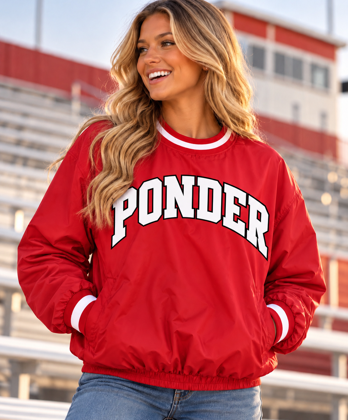 PREORDER | Ponder Red Lined Windbreaker Pullover