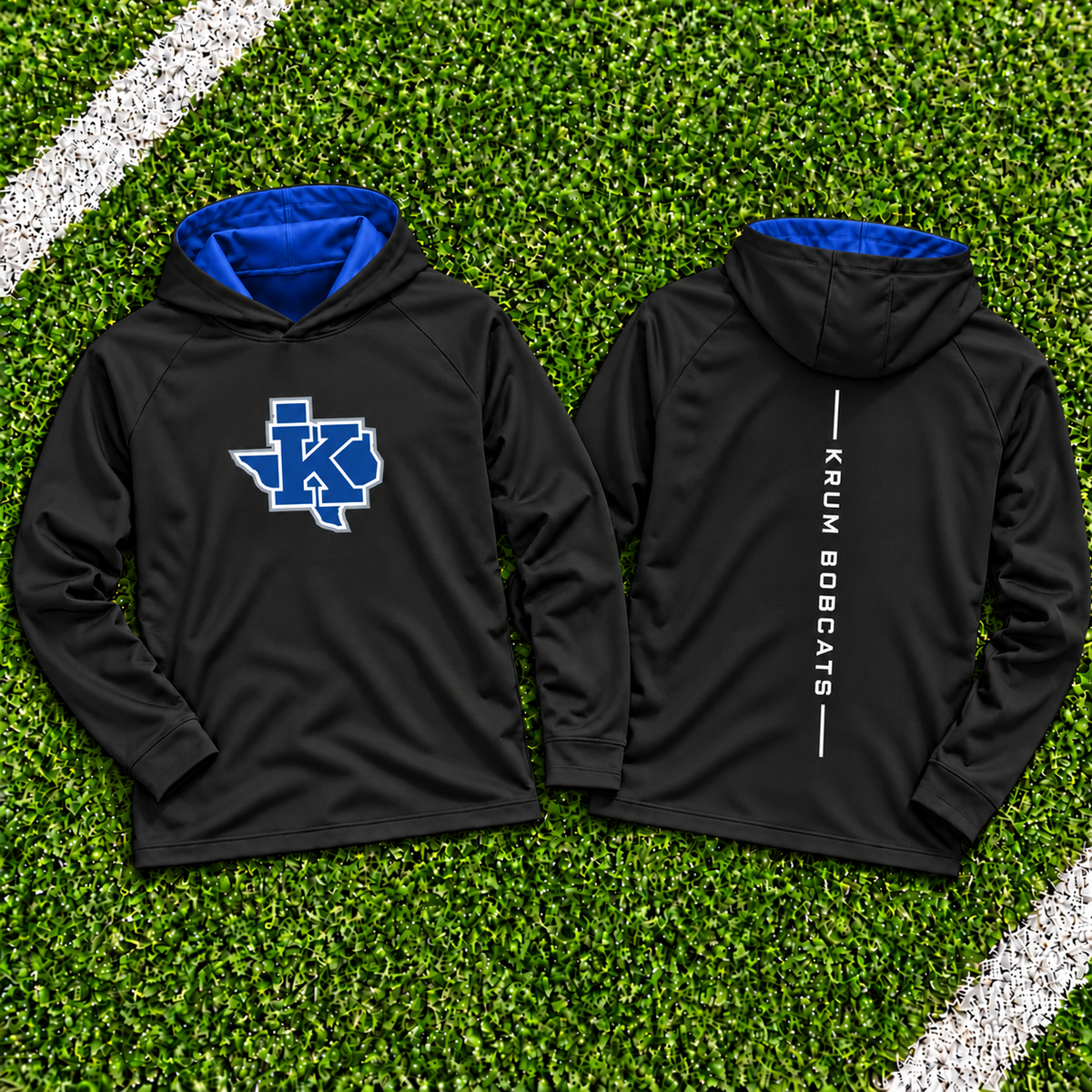 PREORDER | Krum Bobcats Black Performance Hoodie