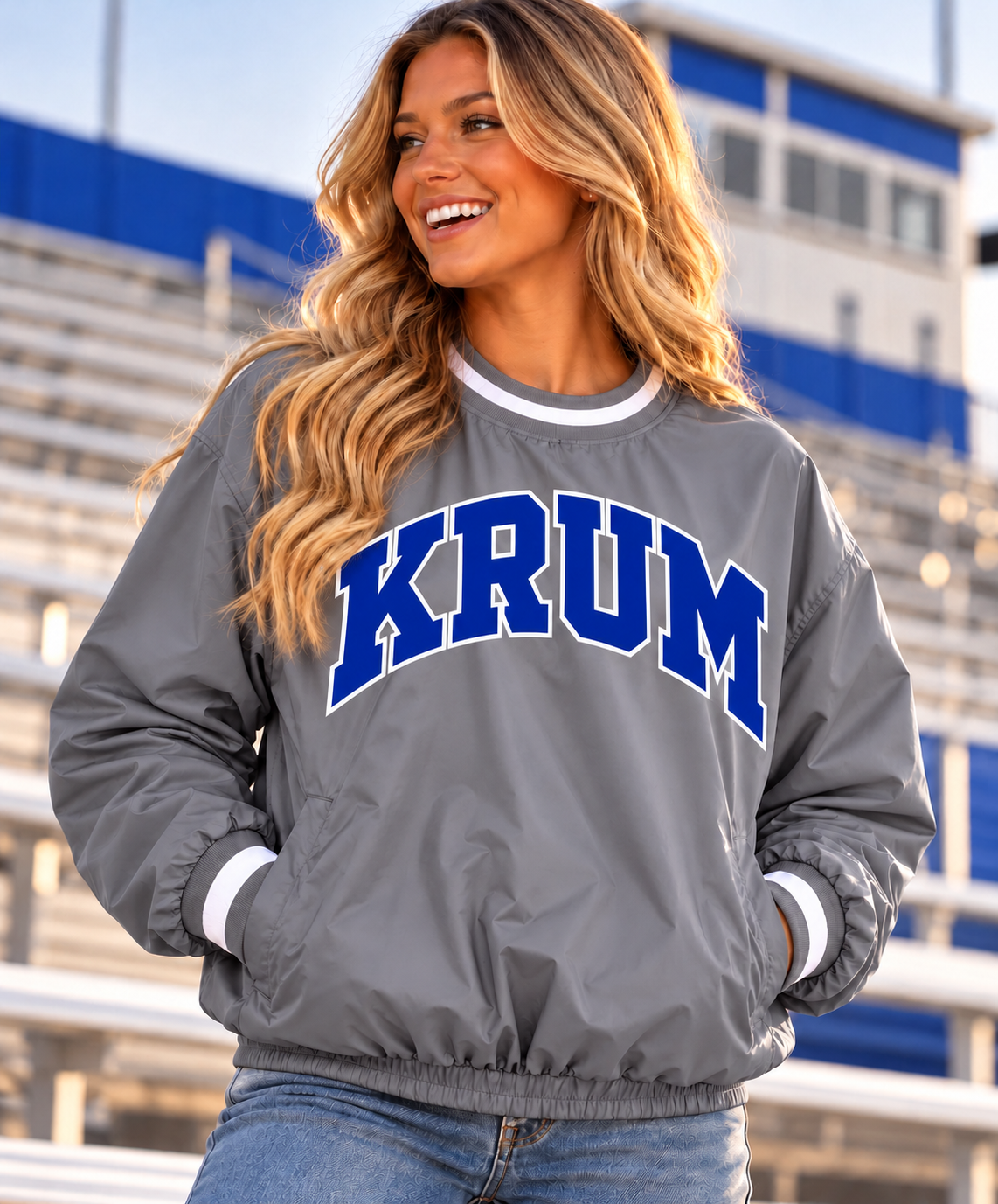 PREORDER | Krum Grey Lined Windbreaker Pullover