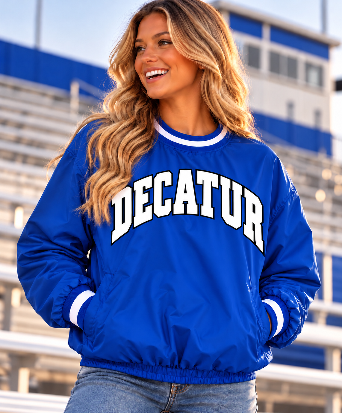 PREORDER | Decatur Royal Lined Windbreaker Pullover