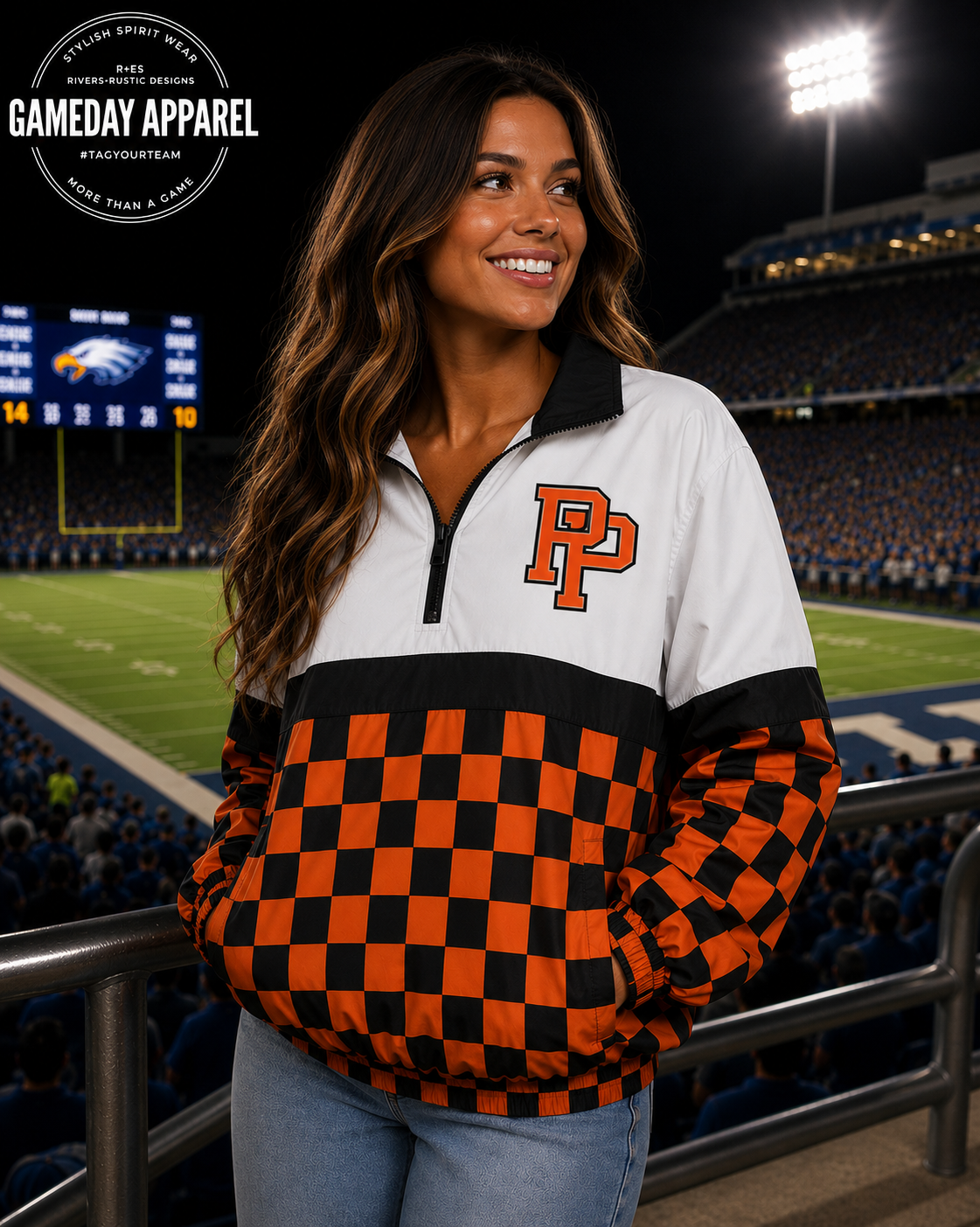 PREORDER | Pilot Point Checkered Scuba Pullover **ETA 4-6weeks
