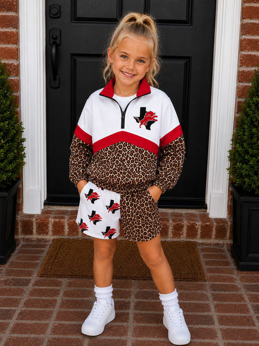 PREORDER | Lions Leopard Split Shorts **ETA 4-6weeks