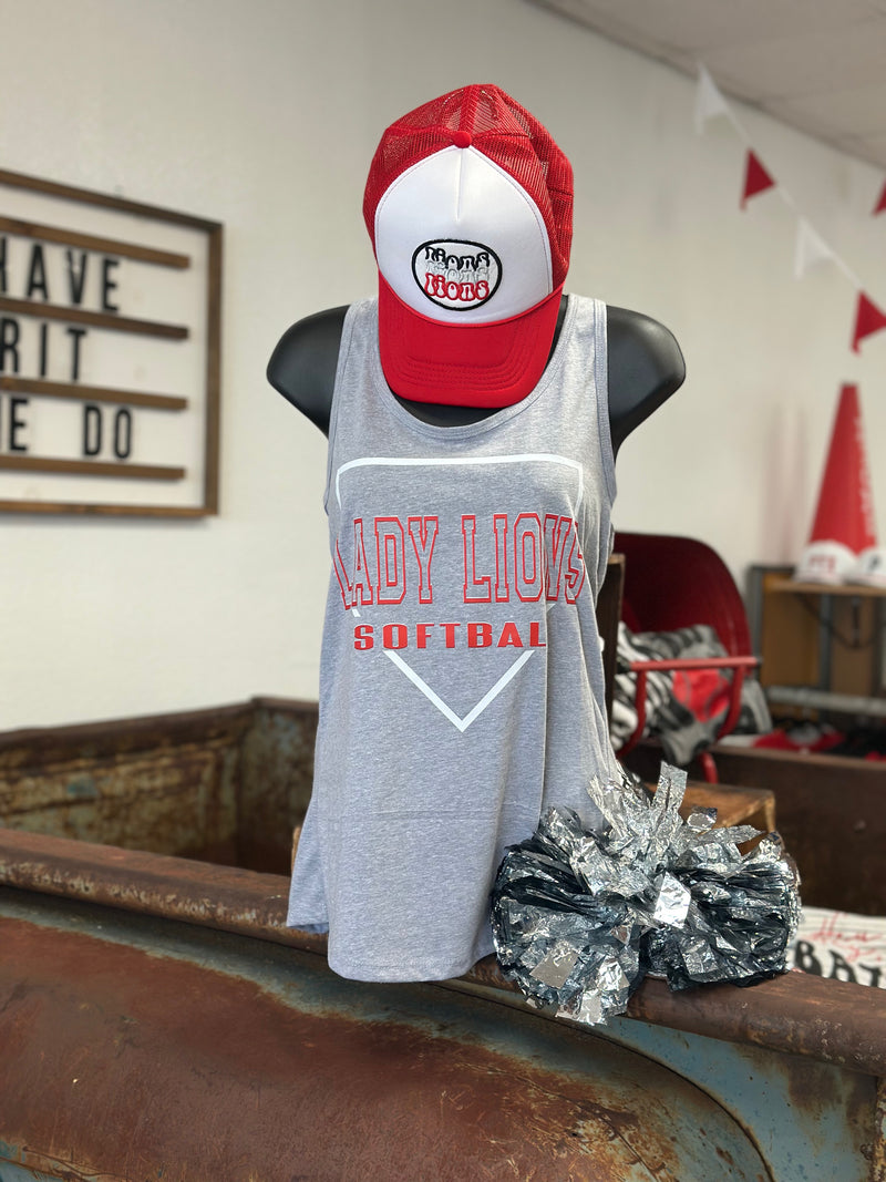 Lady Lions Softball Homeplate Tank