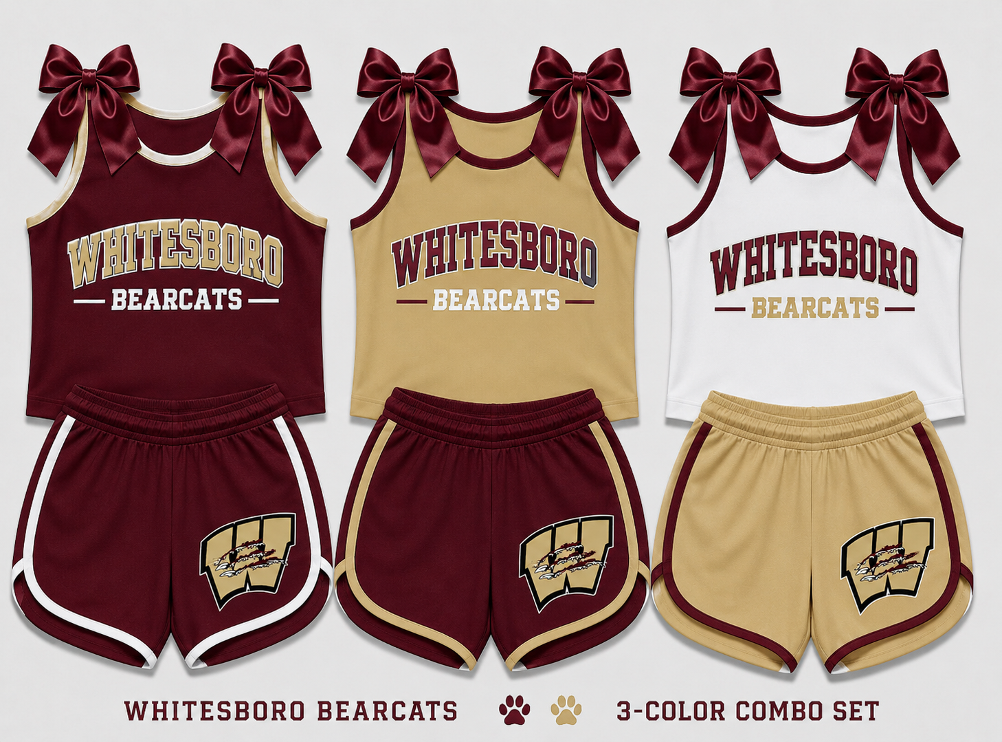 PREORDER | Whitesboro Bowtie Cheer Set **ETA 4-6weeks