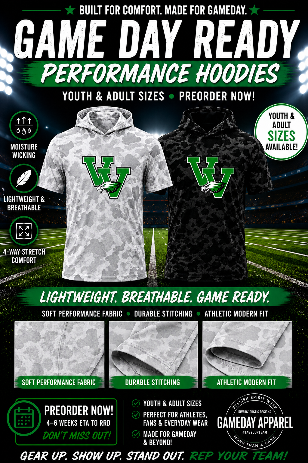 PREORDER | Valley View Camo Performance Hoodie