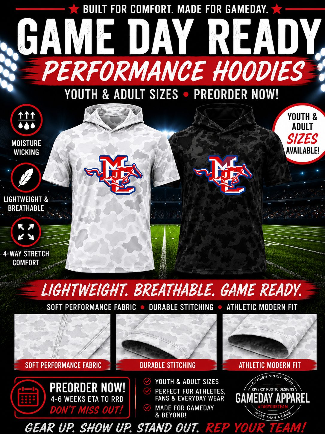 PREORDER | Midland Christian Camo Performance Hoodie