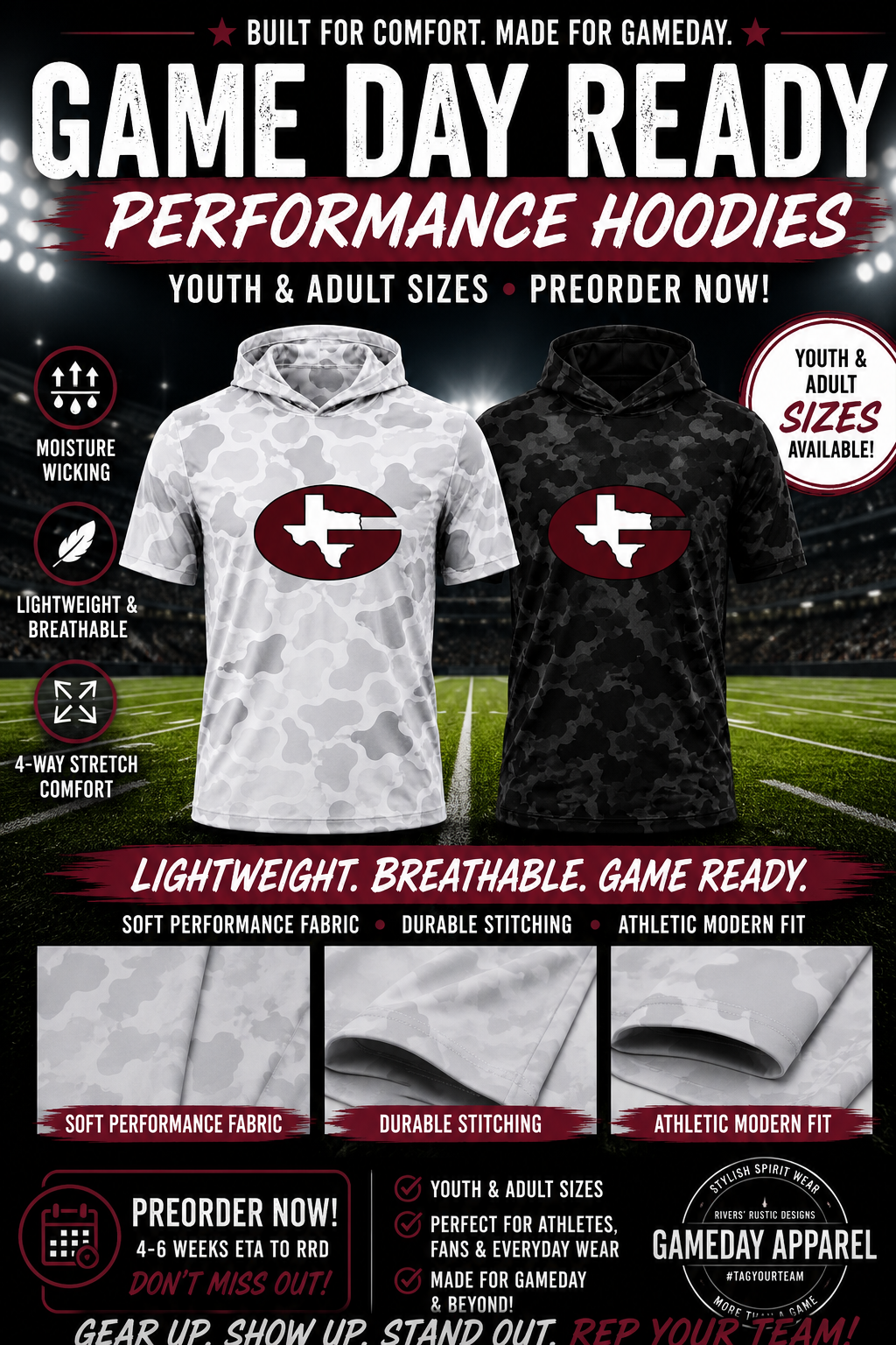 PREORDER | Garrison Camo Performance Hoodie