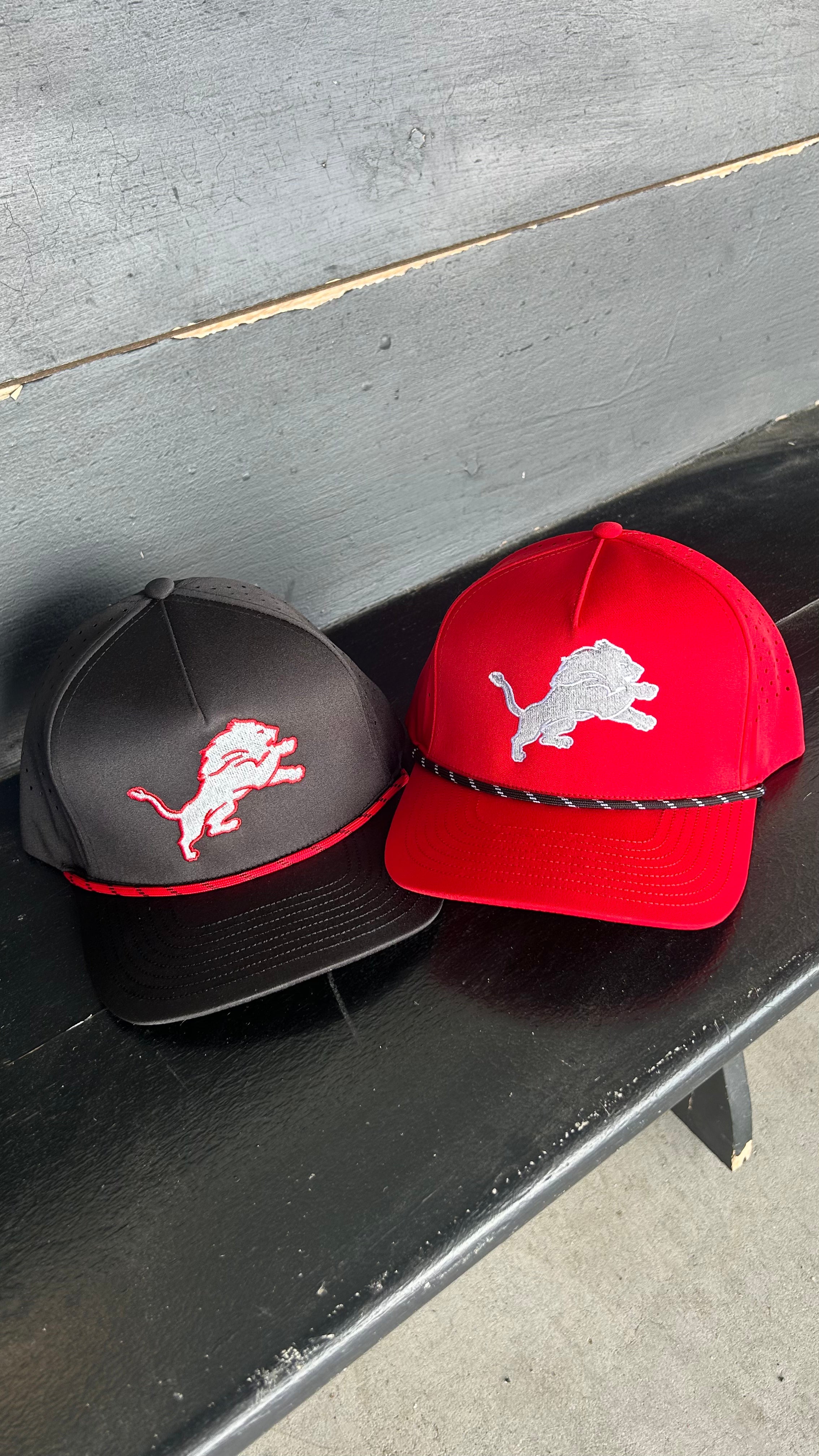 Lions Mascot Embroidered Lunar Rope Hat