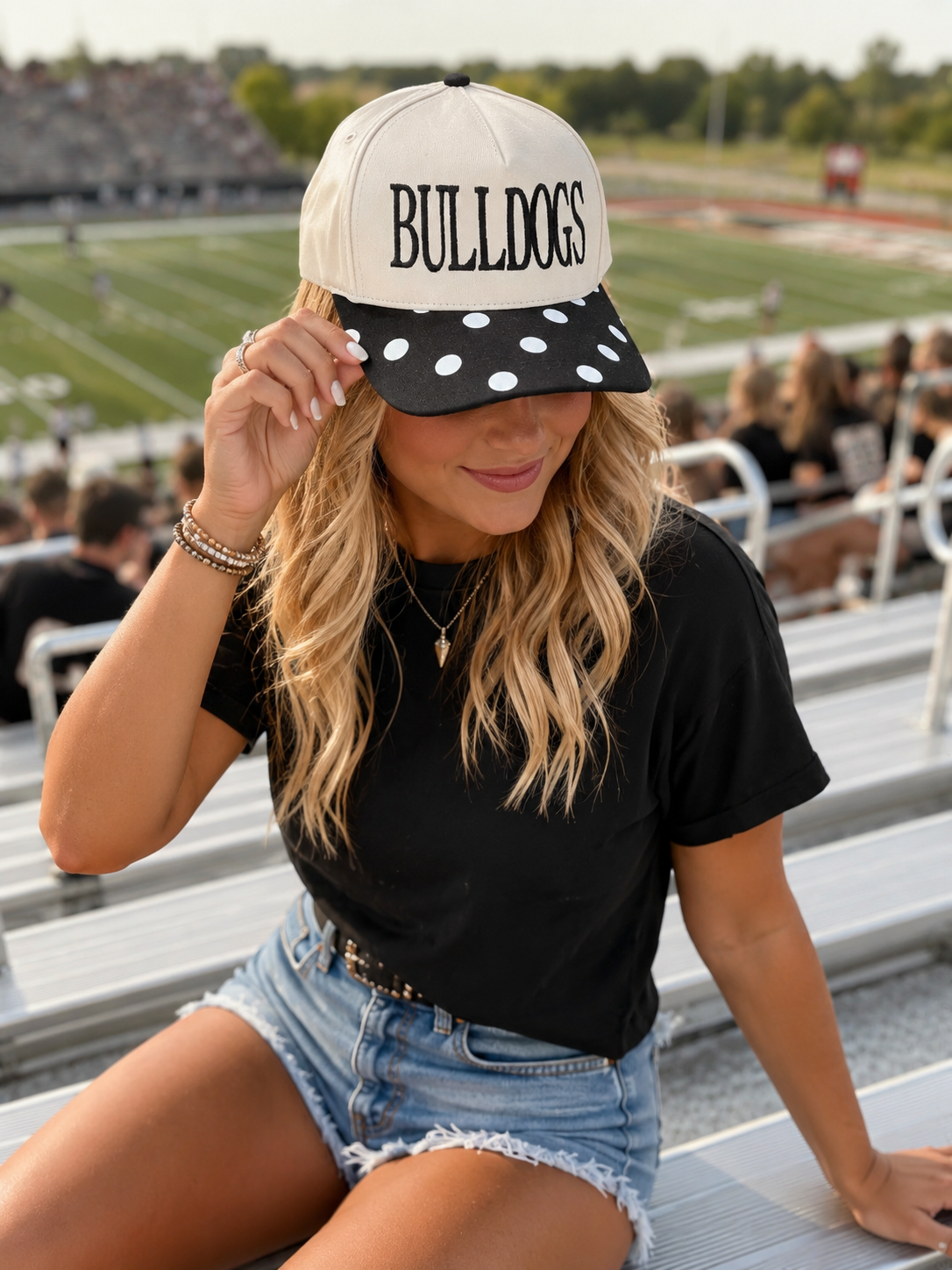 Bulldogs Big Polka Dot Hat