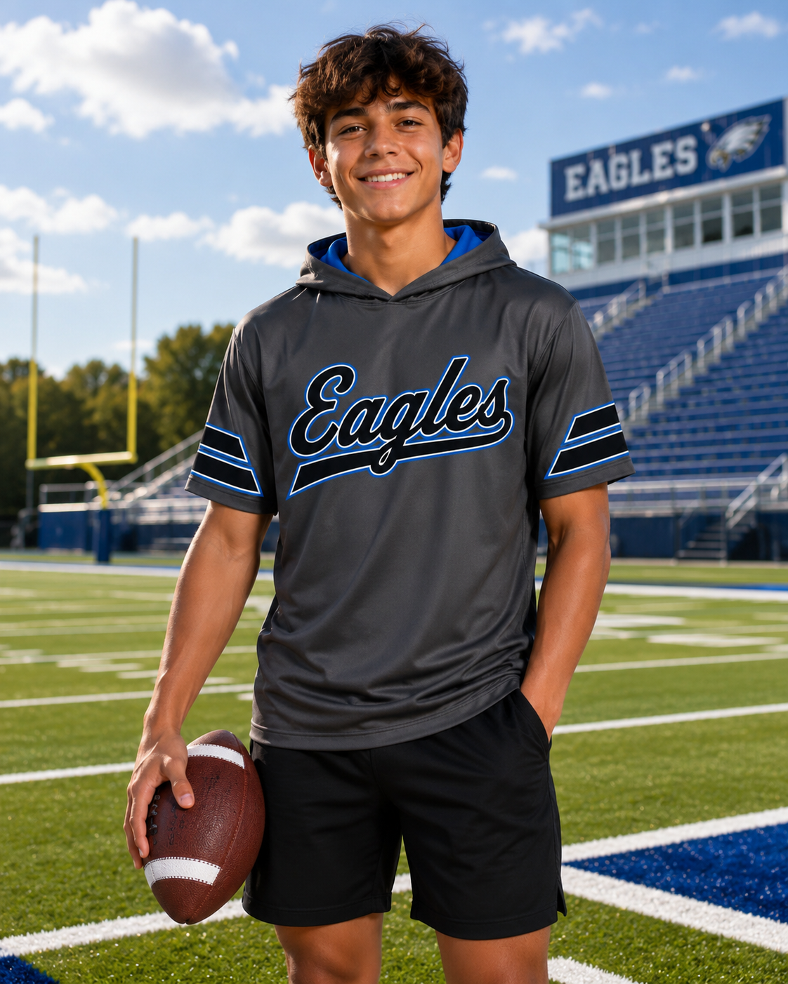 PREORDER | Eagles Charcoal Varsity Performance Hoodie