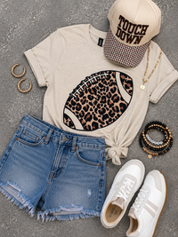 Leopard Football Tee