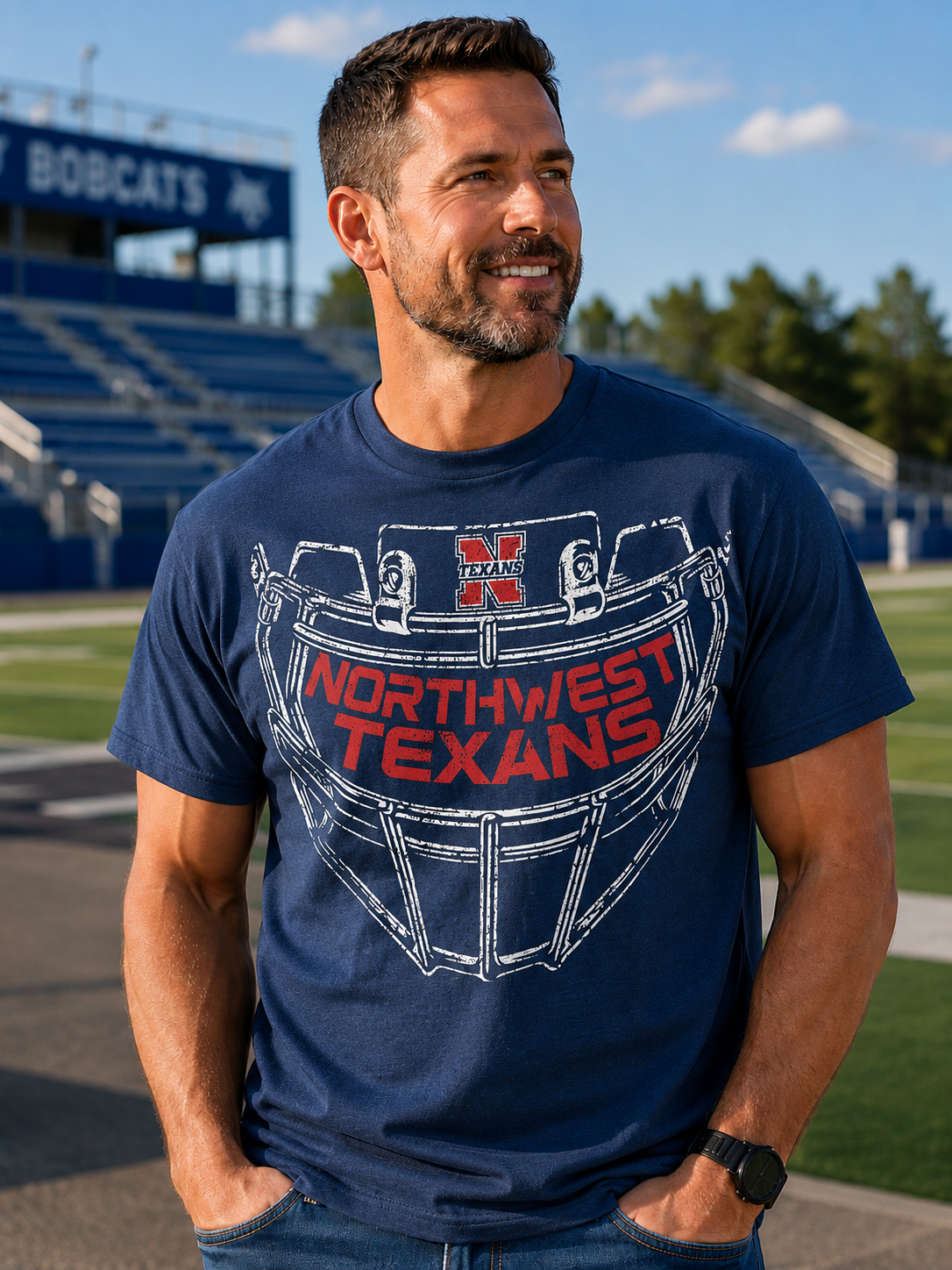 Northwest Texans Face Mask Tee