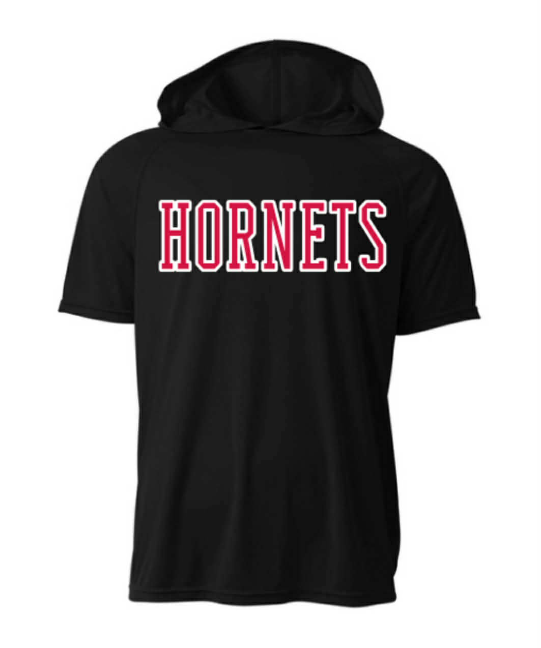 Hornets Black Hooded DriFit (Front Pocket)