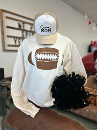 Linen Football Sweatshirt