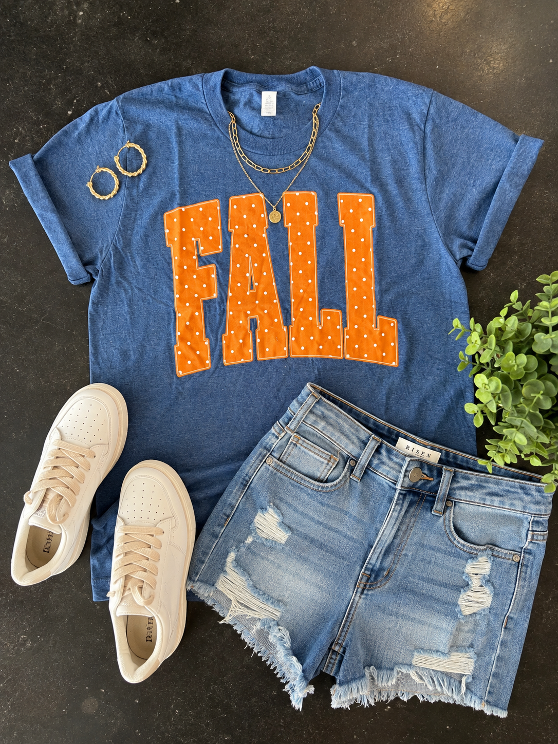 Fall Polka Dot Tee
