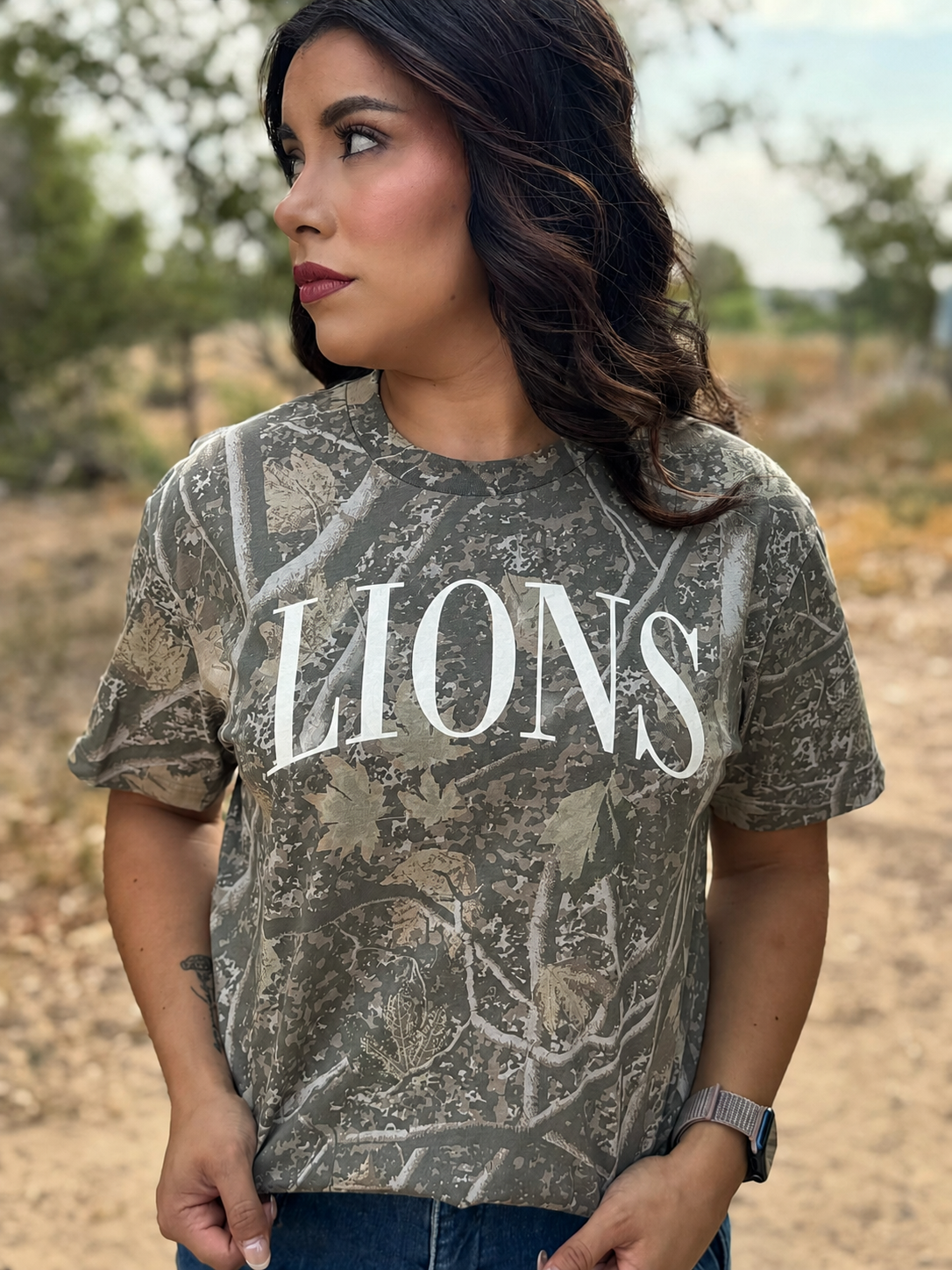 PREORDER | Lions Block Ink Camo Tee