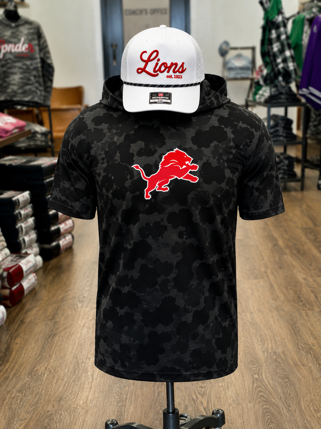 REORDER | Lions Black Camo Performance Hoodie