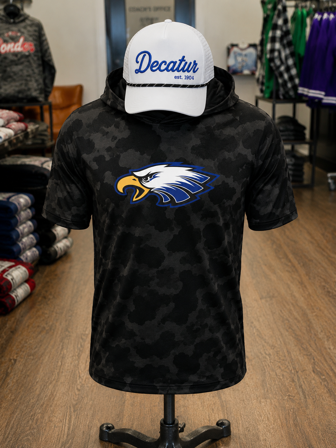 REORDER | Blue Eagles Black Camo Performance Hoodie