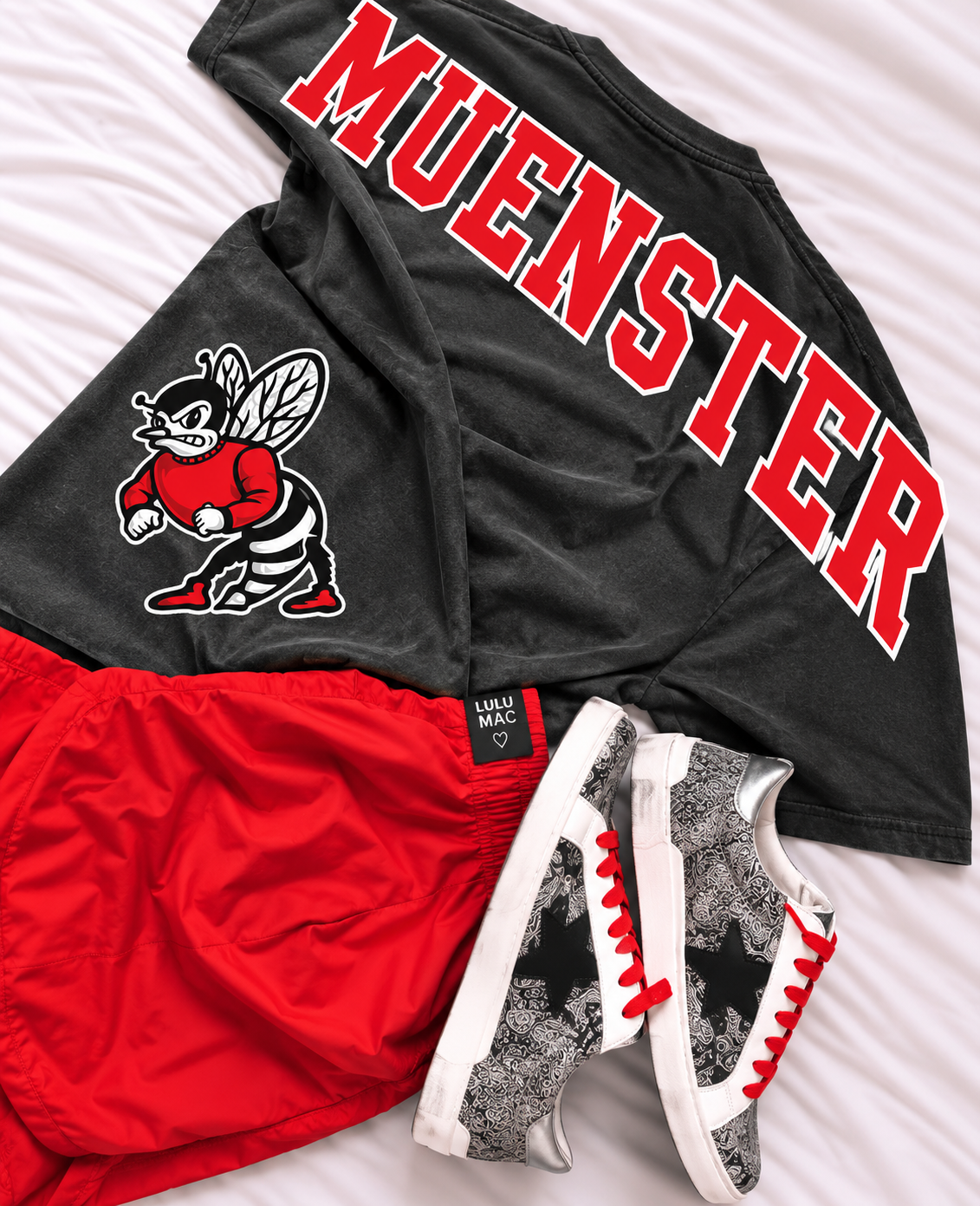 PREORDER | Muenster Oversized Print Side Mascot Tee *ETA 3-4weeks