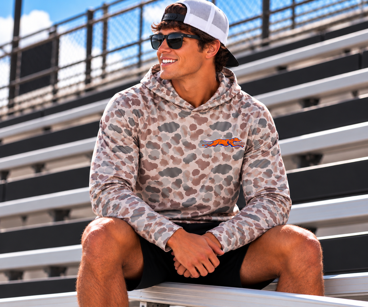 PREORDER | Pocket Greyhounds Deer Camo Performance Hoodie