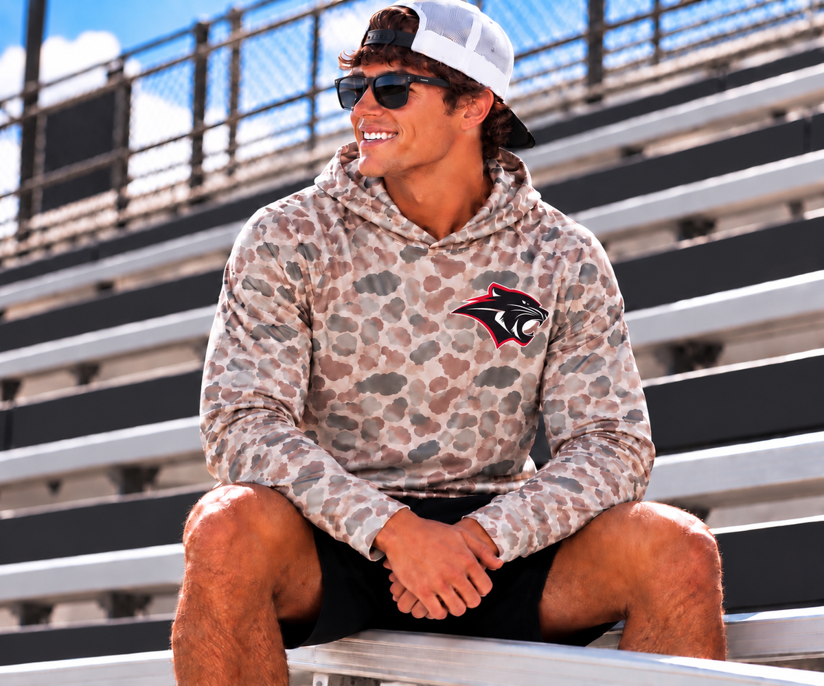 PREORDER | Pocket Red Panthers Deer Camo Performance Hoodie