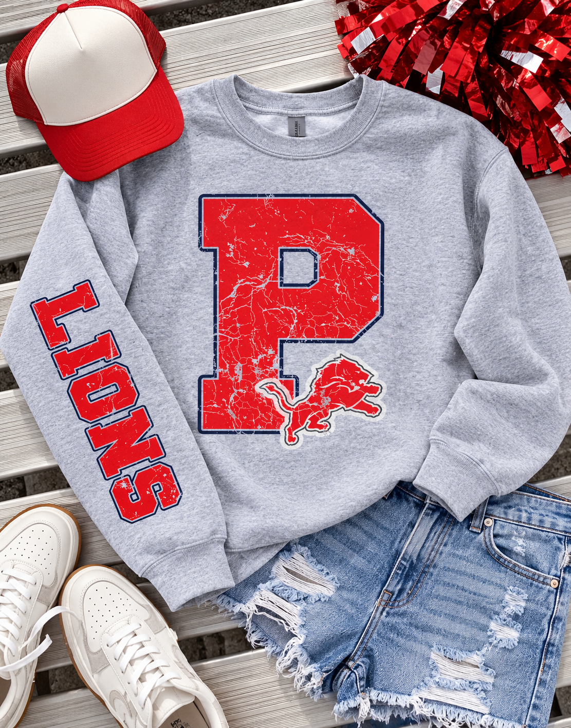 PREORDER | P Lions Sleeve Mascot Sweatshirt