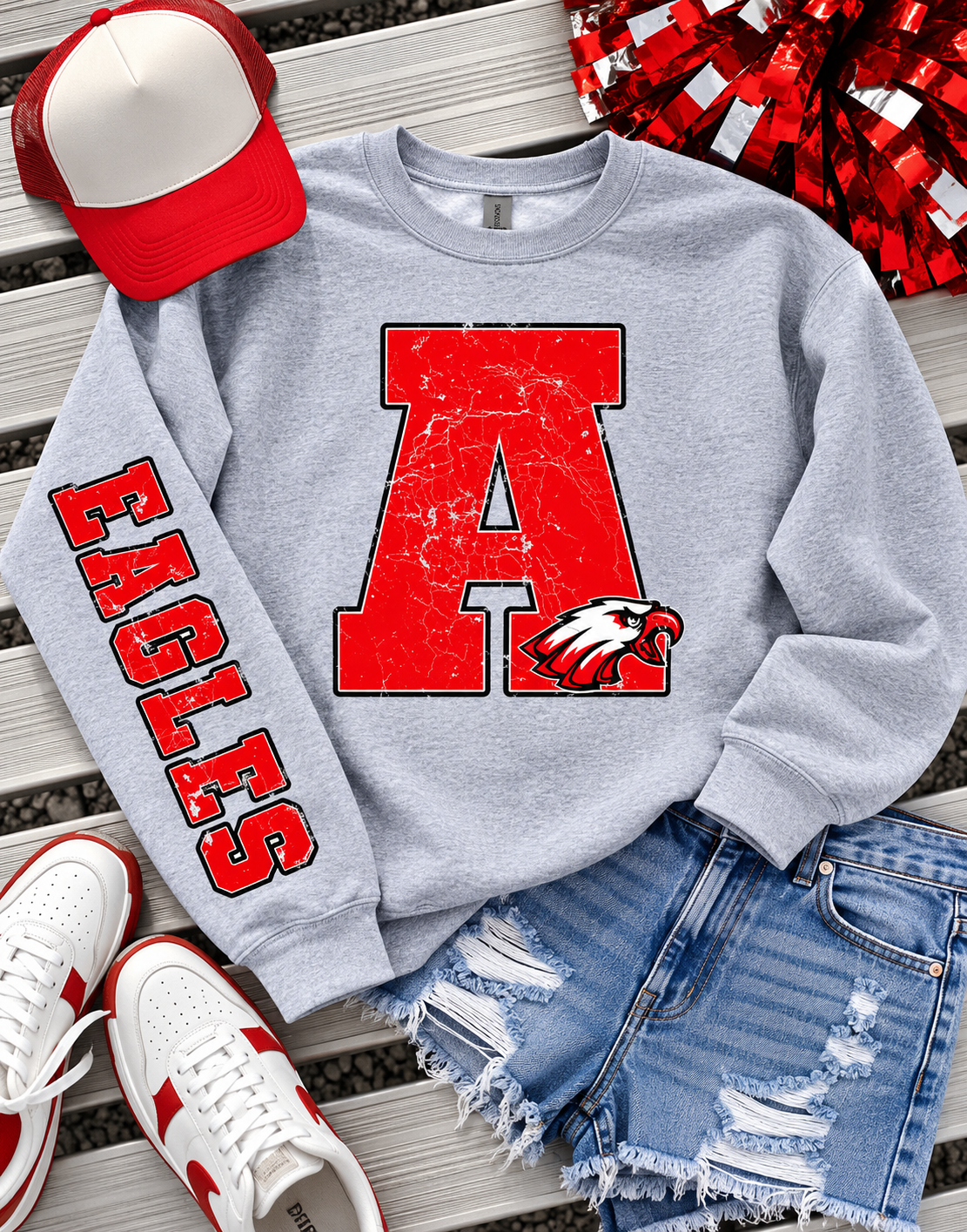 PREORDER | A Eagles Sleeve Mascot Sweatshirt