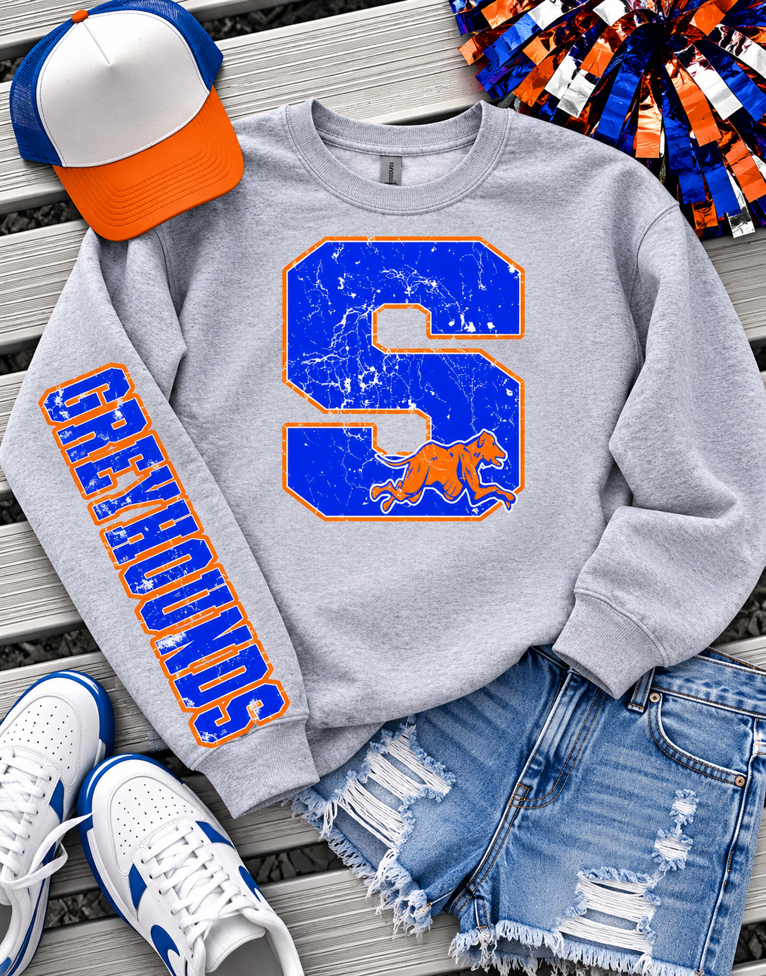PREORDER | S Greyhounds Sleeve Mascot Sweatshirt