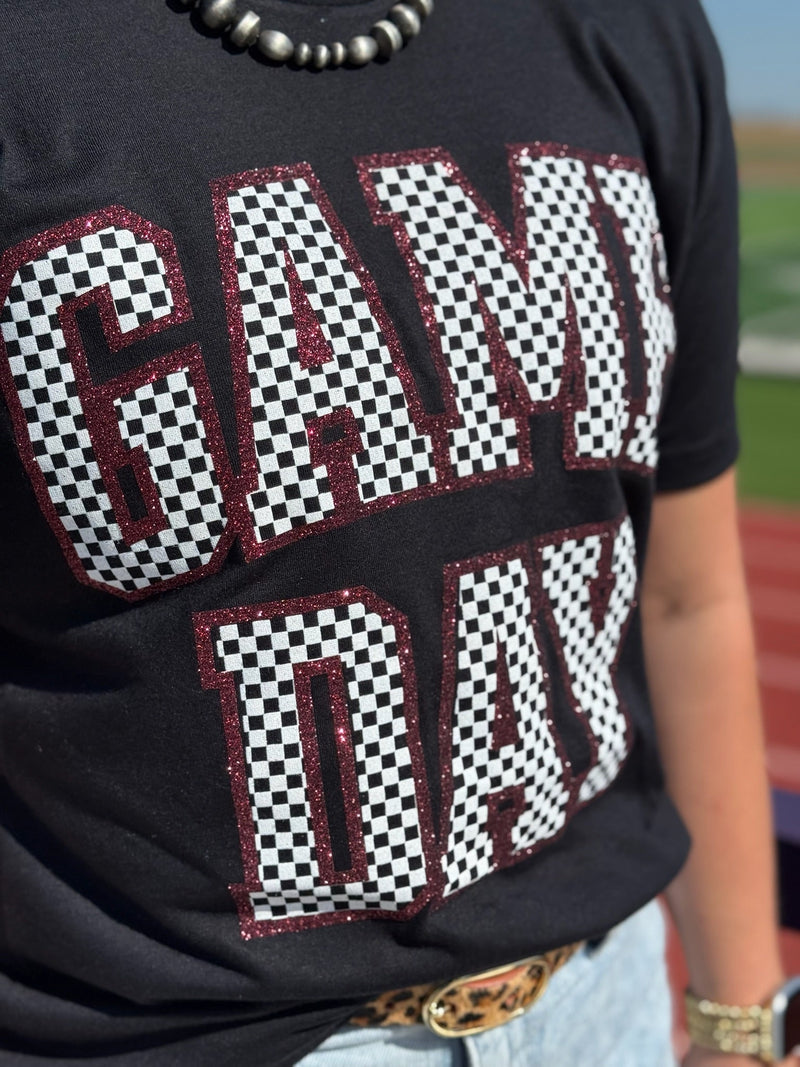 Sync Logic - Checkered Game Day Custom Tee