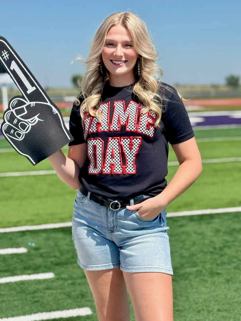 Sync Logic - Checkered Game Day Custom Tee