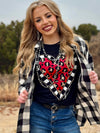 Be Kind Leopard Heart Long Sleeve Tee & Sweatshirt