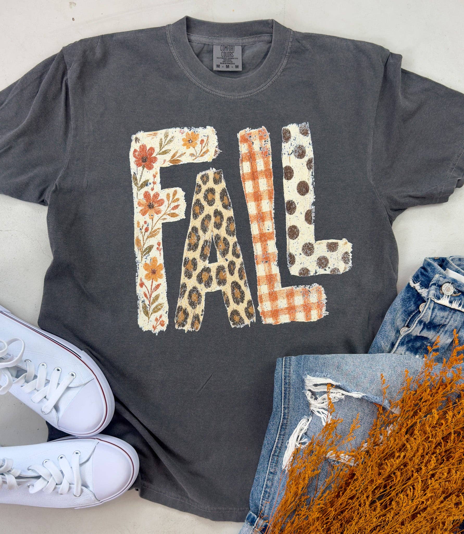 Fall Patterned Graphic Tee