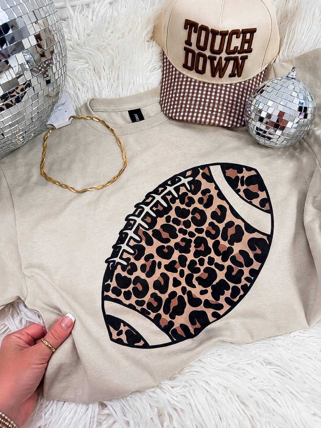 Leopard Football Tee