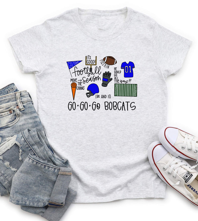 GO Bobcats All Things FBall Tee