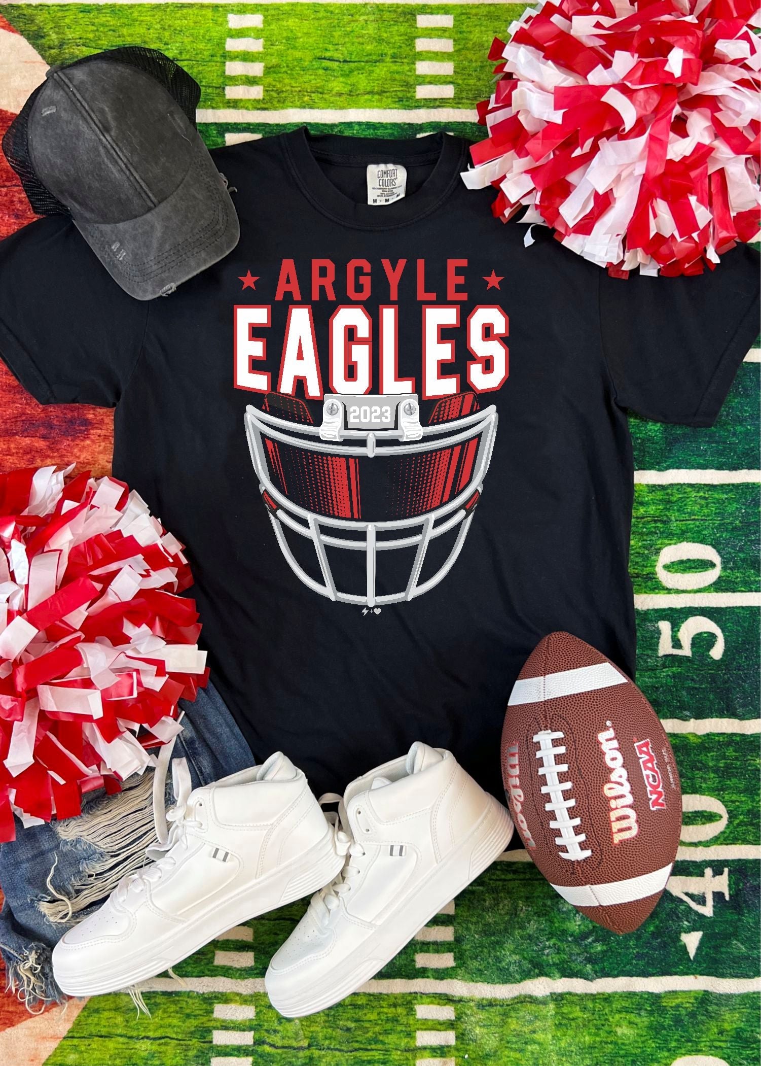 eagles youth football helmet Youth Argyle Eagles FBall Helmet Tee – Rivers' Rustic Designs