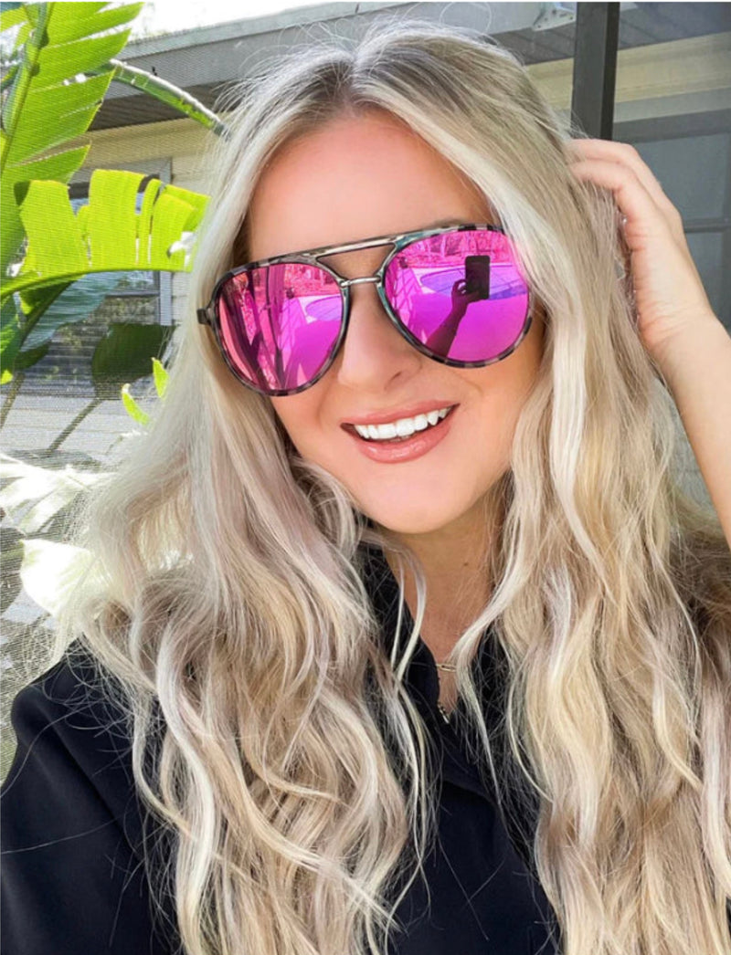 Earhart Hot Pink Glasses