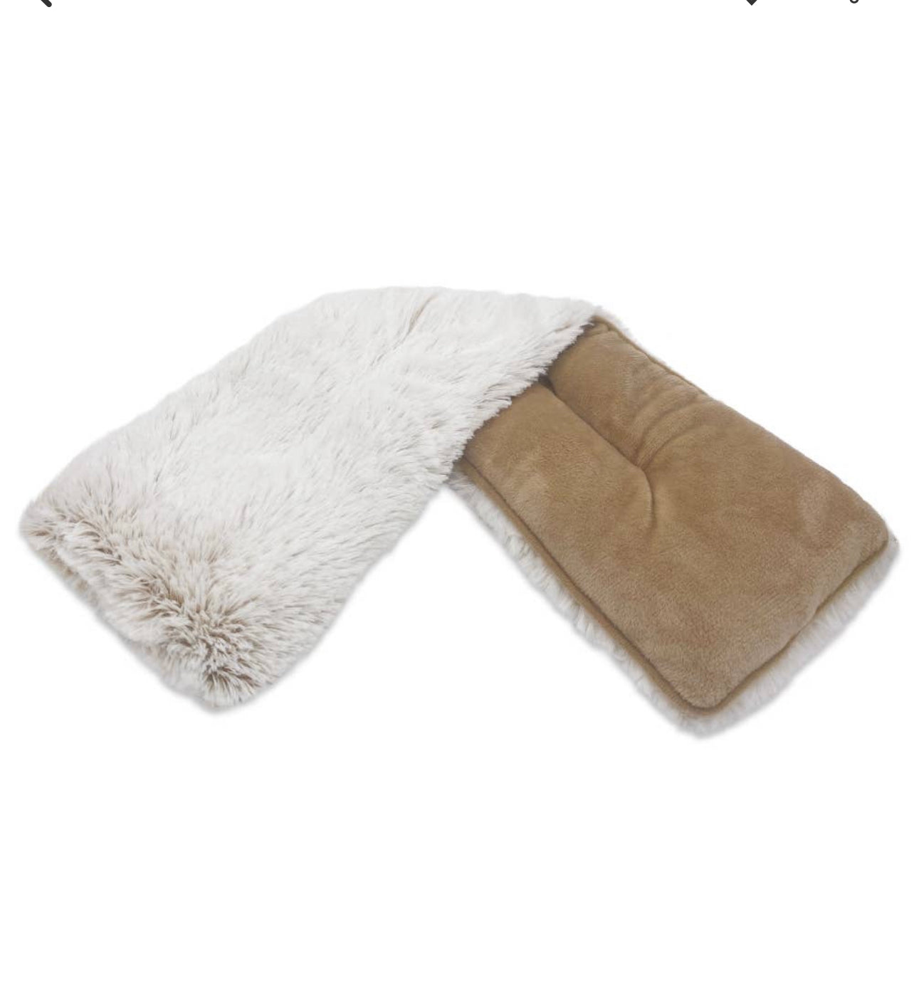 Marshmallow Brown Neck Wrap
