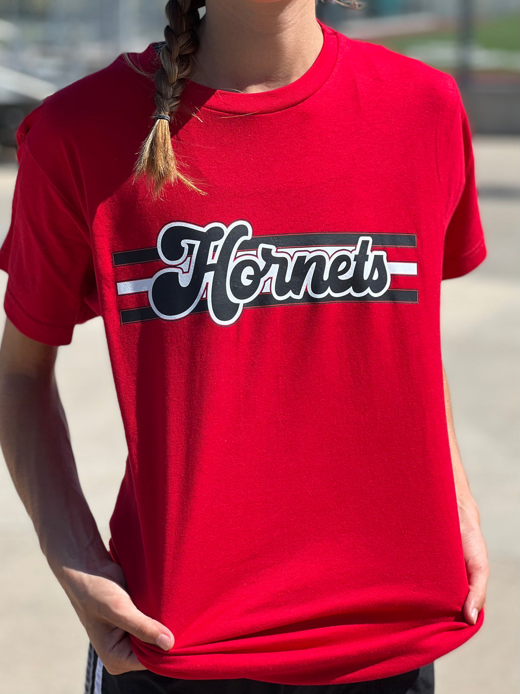 Red Hornets Retro Script Tee – Rivers’ Rustic Designs